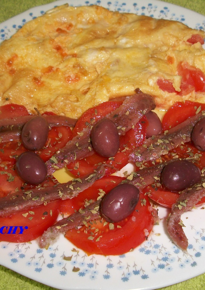 Una foto de Tortilla de anchoas