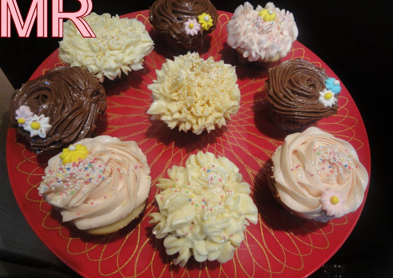 Cupcakes de vainilla de Magnolia<br />