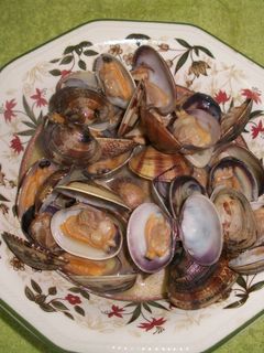 Una foto de Almejas reales al cava