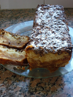 Una foto de Budin de manzana y dulce de leche