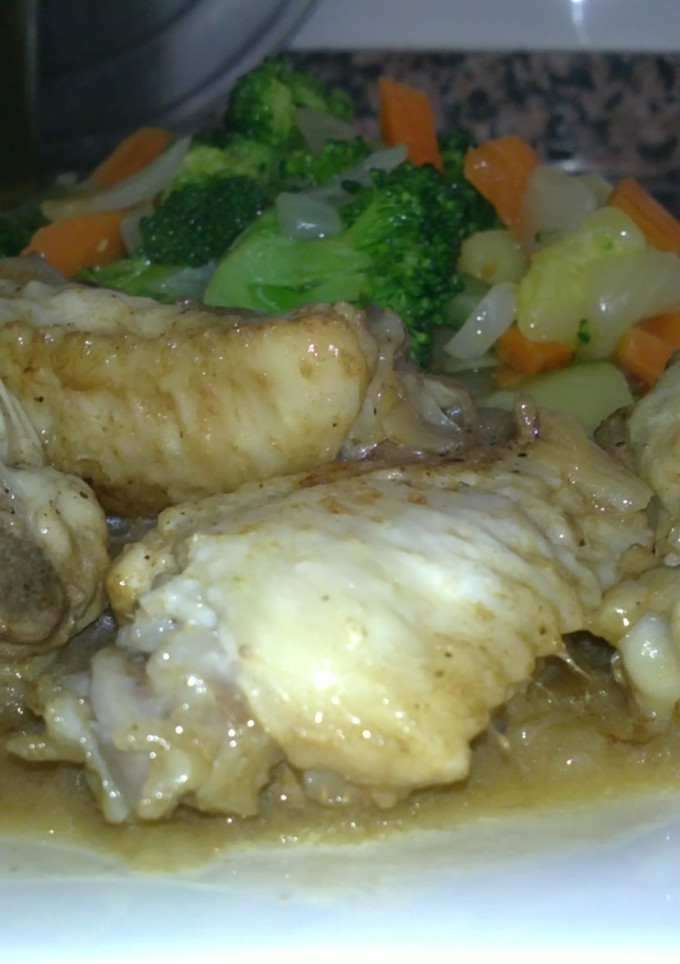 Una foto de Alitas de pollo a la cocacola