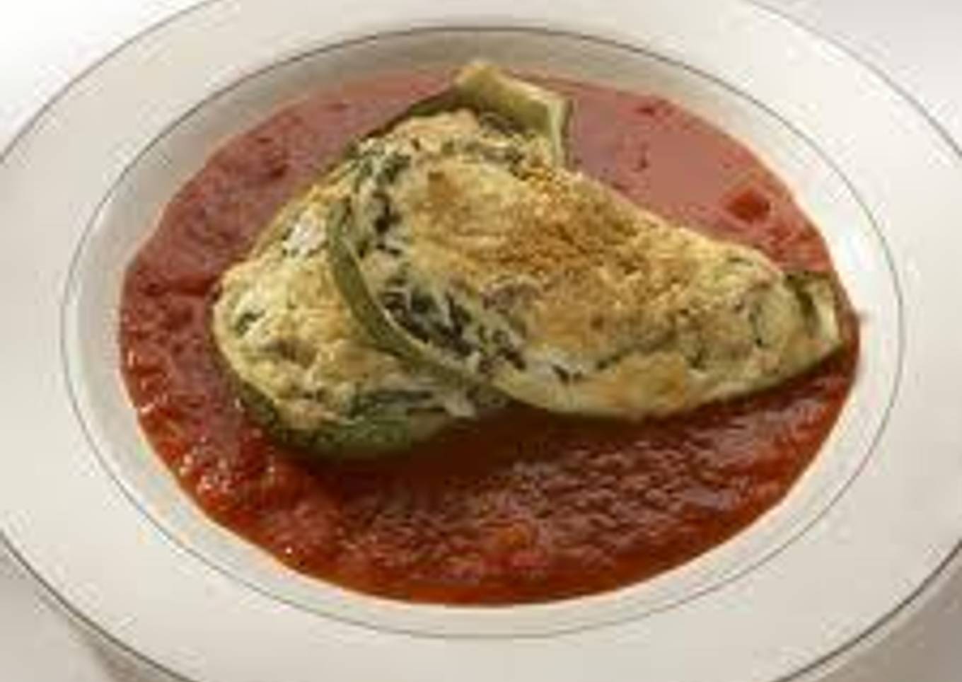 Calabazas rellenas de jamón