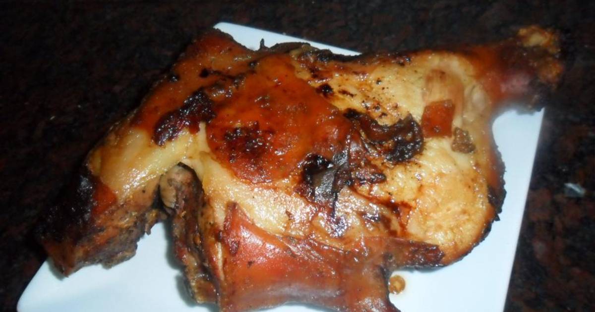 Pierna de cerdo adobada al horno Receta de Gabriela Diez- Cookpad
