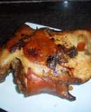 Pierna de cerdo adobada al horno
