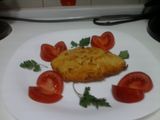 Huevos fritos rebozados