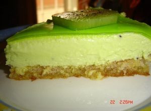Una foto de Kuchen de kiwi