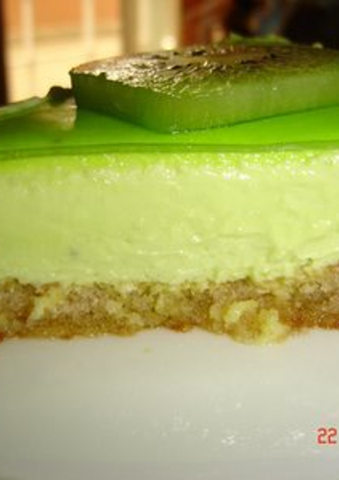 Una foto de Kuchen de kiwi