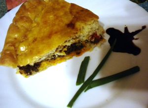 Foto principal de Empanada de morcilla y pimientos