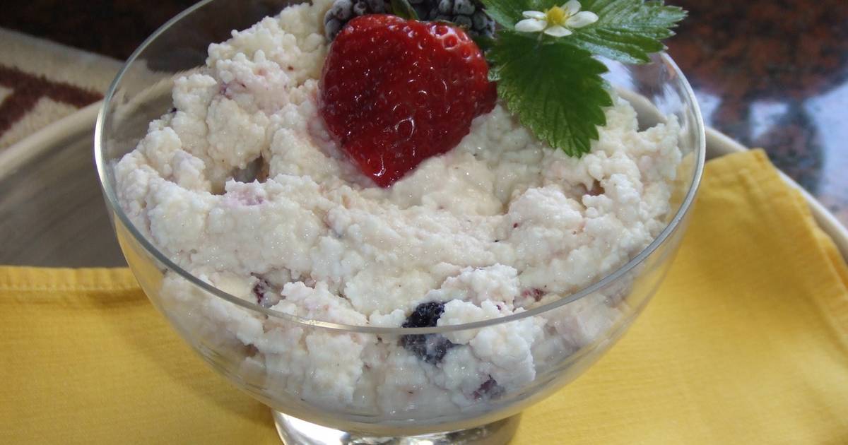 Helado Cremoso Con Frutos Del Bosque Receta De Cuqui Bastida Cookpad