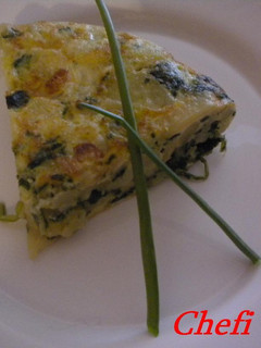 Una foto de Tortilla de acelgas light