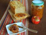 Mermelada de manzanas rojas, ciruelas y especias