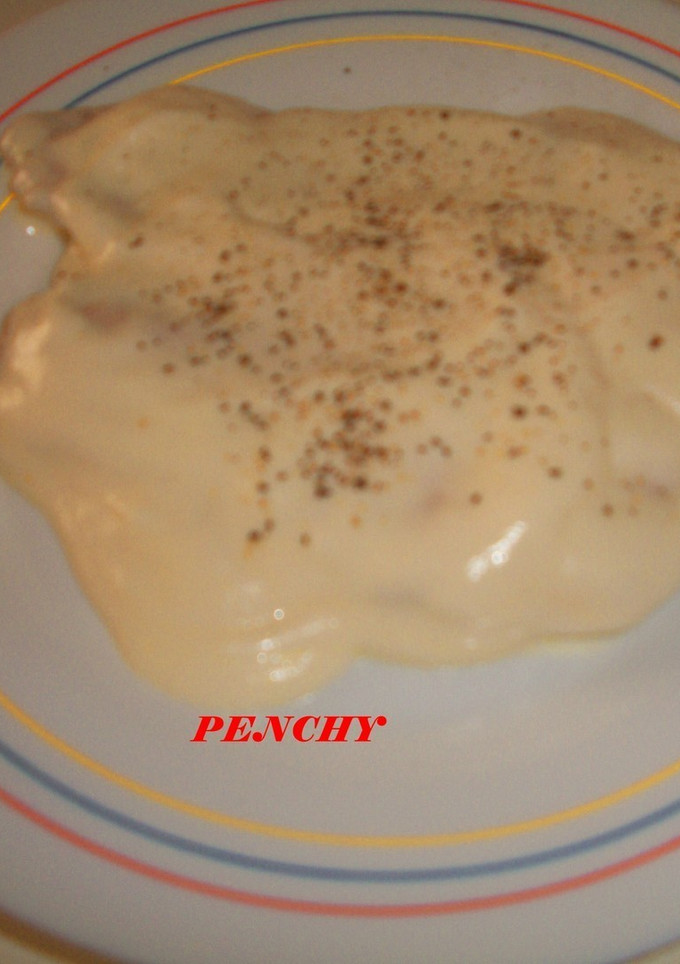 Una foto de Pechugas con nata y queso fresco
