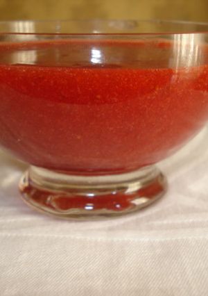 Una foto de Salsa de fresas argentina