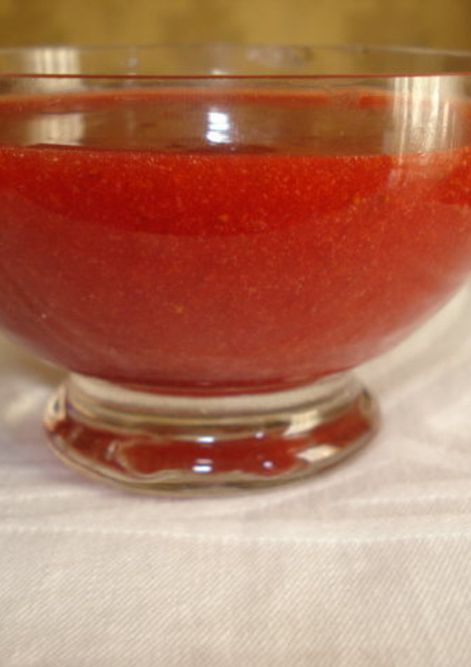 Una foto de Salsa de fresas argentina