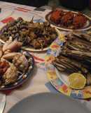 Mariscada o aperitivo de domingo