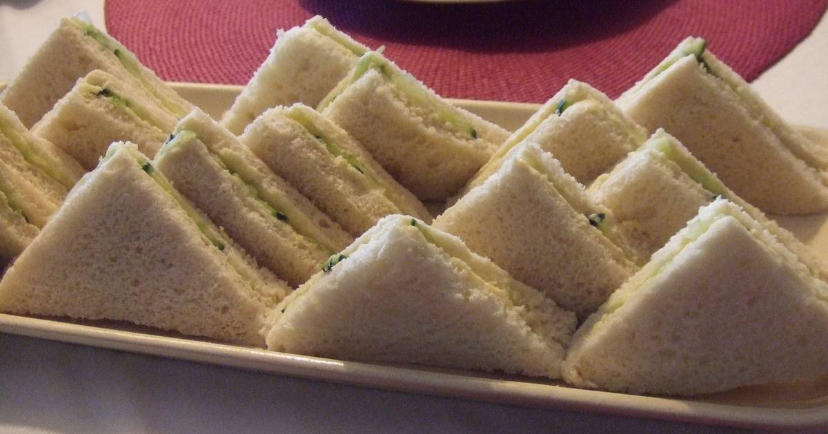 Sandwiches ingleses de pepino Receta de Cuqui Bastida- Cookpad