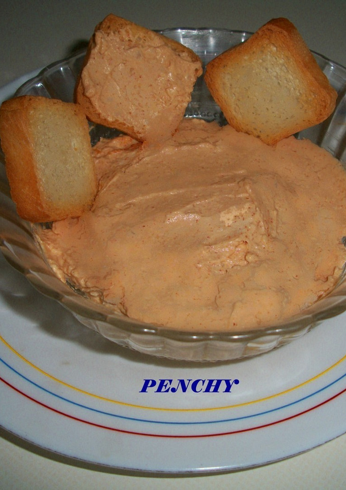 Una foto de Crema de queso picante