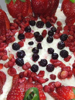Una foto de Mousse de ricotta y frutos rojos
