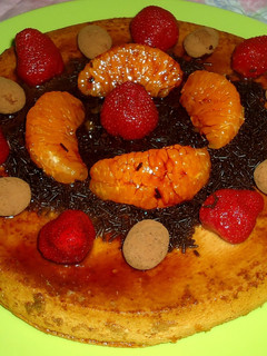 Una foto de Flanes de frutas