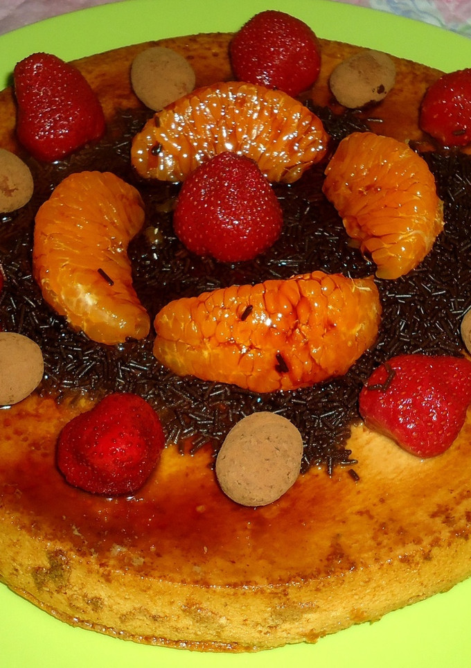 Una foto de Flanes de frutas