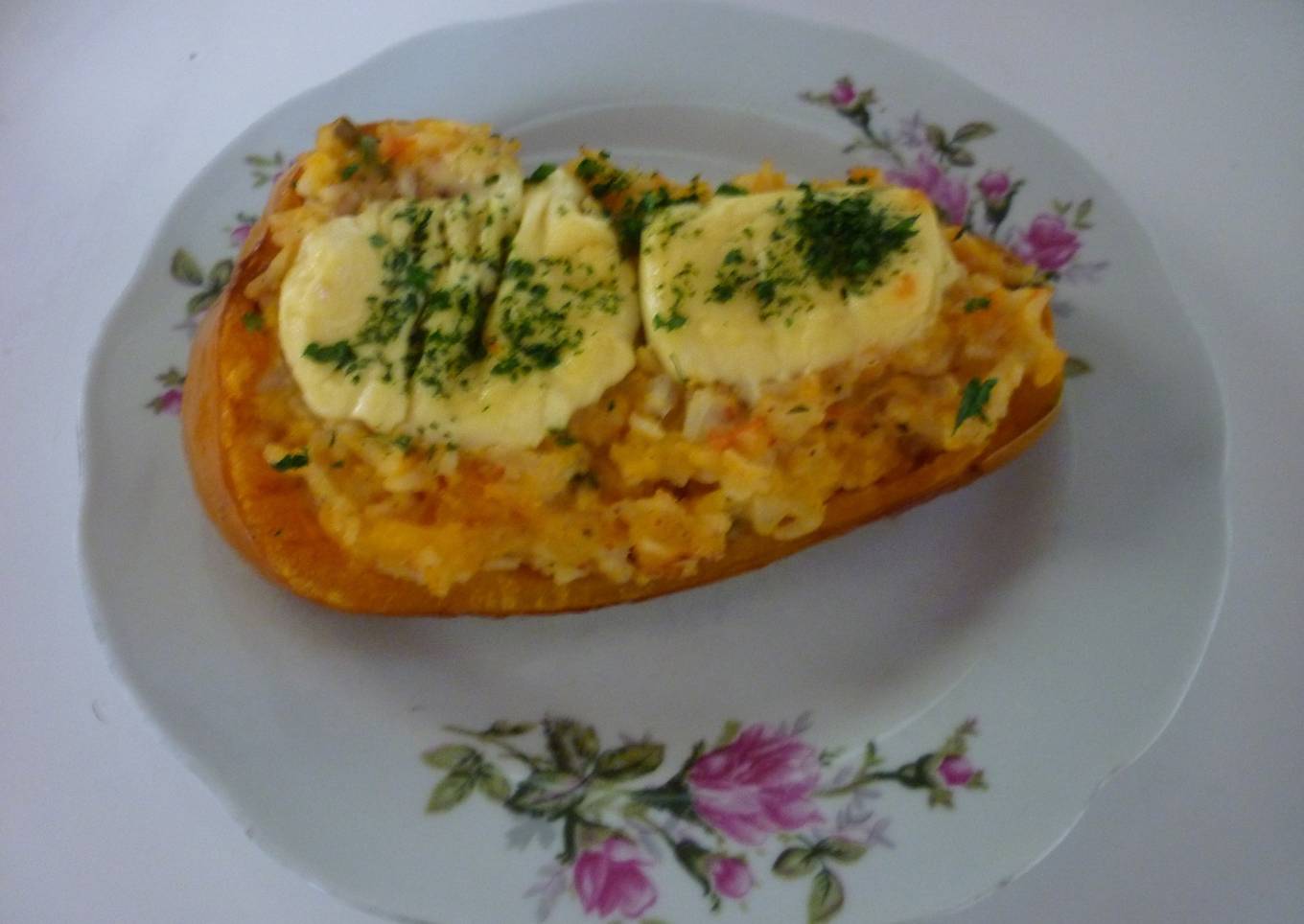 Calabazas rellenas con arroz<br />