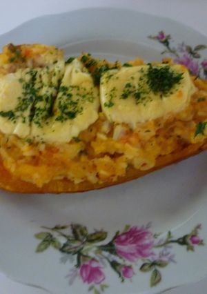 Una foto de Calabazas rellenas con arroz