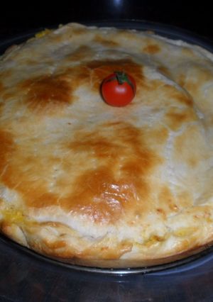 Una foto de Tarta de choclo con queso