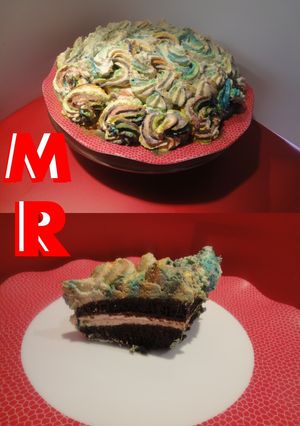 Una foto de Tarta de rosas y el mejor bizcocho del mundo
