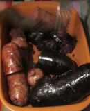 Chorizo, morcilla y entraña