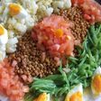 Ensalada de lentejas con coliflor y judías verdes