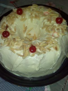 Una foto de Pastel de almendras sandra