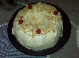 Una foto de Pastel de almendras sandra