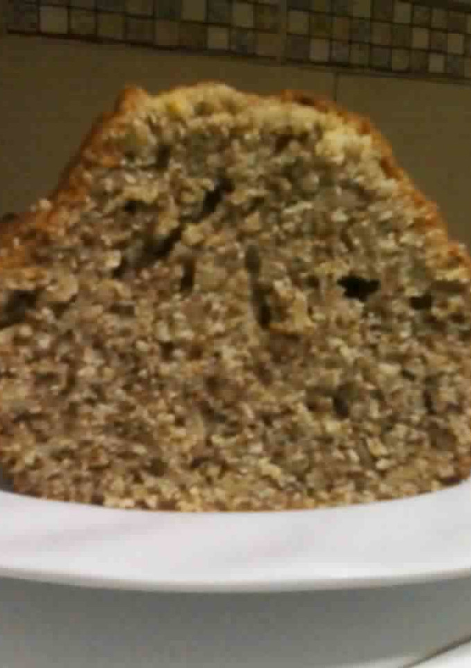 Una foto de Budin de nueces y naranjas