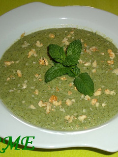 Una foto de Crema de acelgas y judias verdes
