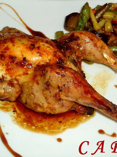 Una foto de Picantones rellenos al moscatel