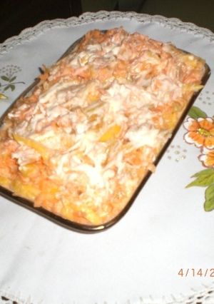 Una foto de Ensalada de zanahoria con piña
