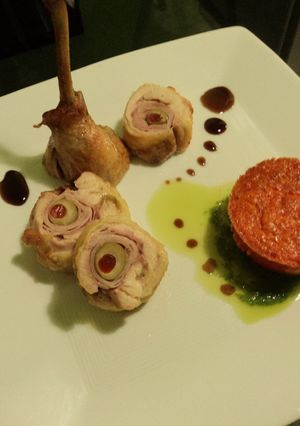 Una foto de Gigot de pollo relleno