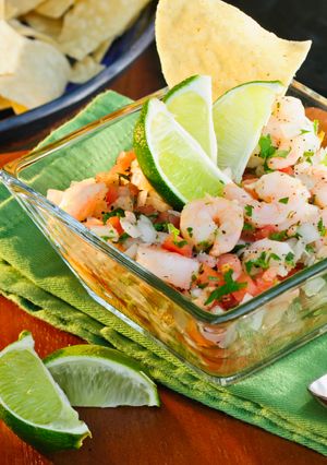 Una foto de Ceviche de pescado sencillo