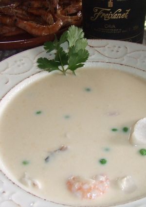 Una foto de Sopa malagueña Jaifa