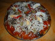 Una foto de pizza con morron