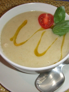 Una foto de Sopa crema india de lentejas