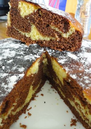 Una foto de Torta cebra
