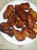 Alitas de pollo fritas