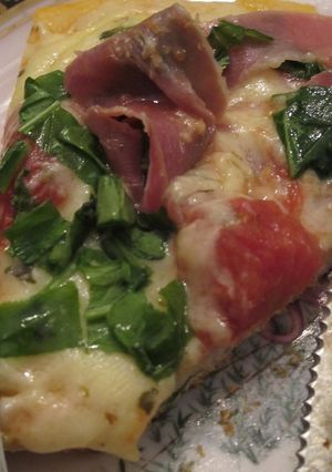 Una foto de Pizza con masa madre