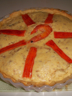 Una foto de Quiche de atún con surimi