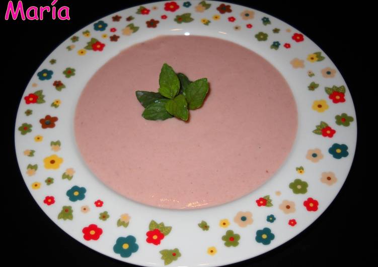 Crema fría de remolacha