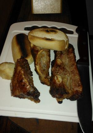 Una foto de Asado a la parrilla  de albañil