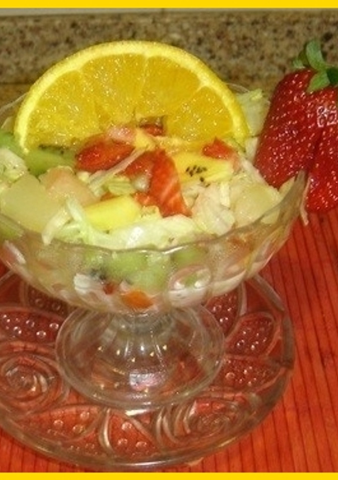 Una foto de Coctel de langostinos sencillo