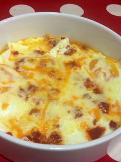 Una foto de Receta rápida de Huevos al plato