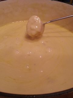 Una foto de Fondue de queso